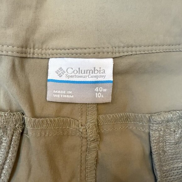 Columbia Hiking Shorts Mens 40 Outdoor Elements Stretch Cargo Tan - Picture 8 of 9